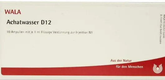 Wala Achatwasser D12 10 X 1 ml Ampullen