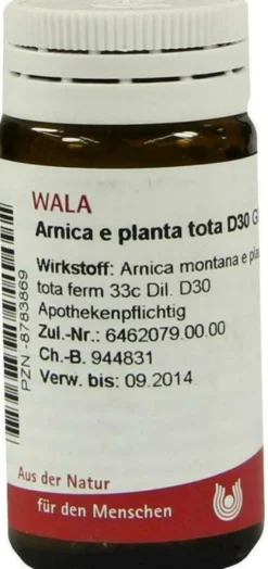 Wala Arnica E Planta Tota D30 20 G Globuli