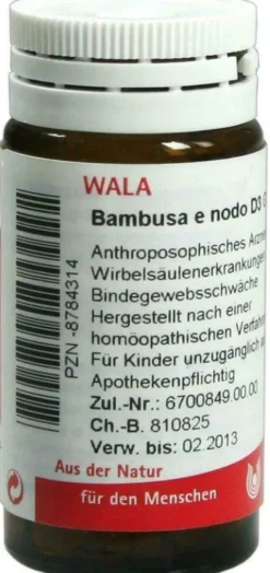 Wala Bambusa E Nodo D3 20 G Globuli