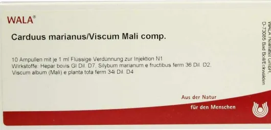 Wala Carduus Marianus- Viscum Mali Comp. 10 X 1 ml Ampullen