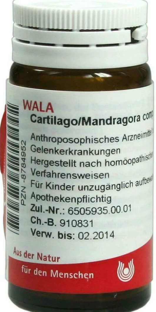 Wala Cartilago Mandragora Comp. 20 G Globuli