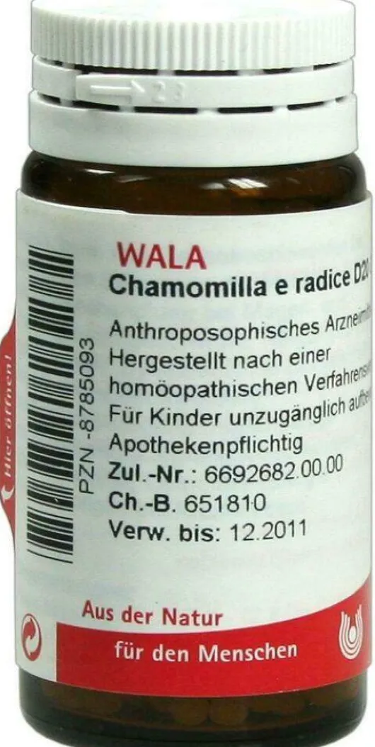 Wala Chamomilla E Radice D20 20 G Globuli