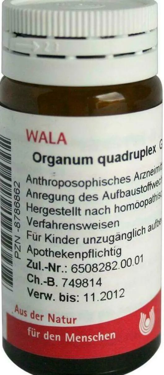 Wala Organum Quadruplex Velati 20 G Globuli
