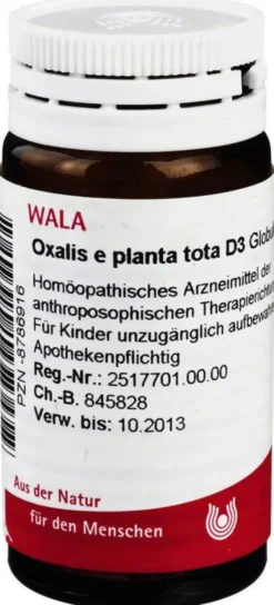 Wala Oxalis E Planta Tota D3 20 G Globuli