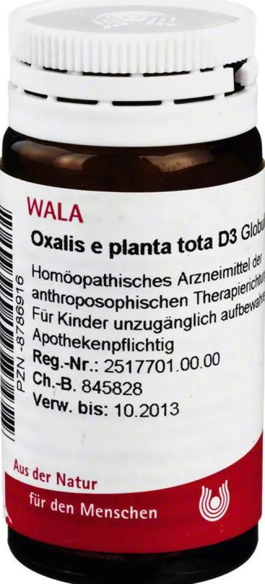 Wala Oxalis E Planta Tota D3 20 G Globuli