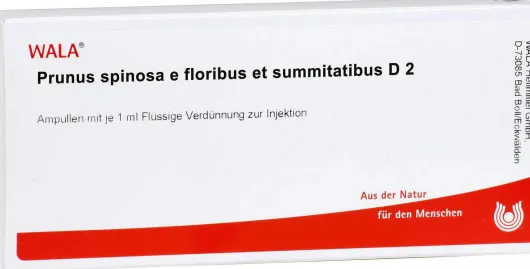 Wala Prunus Spinosa E Floribus Et Summitatibus D2 10 X 1 Ml...