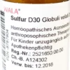 Wala Sulfur D30 20 G Globuli