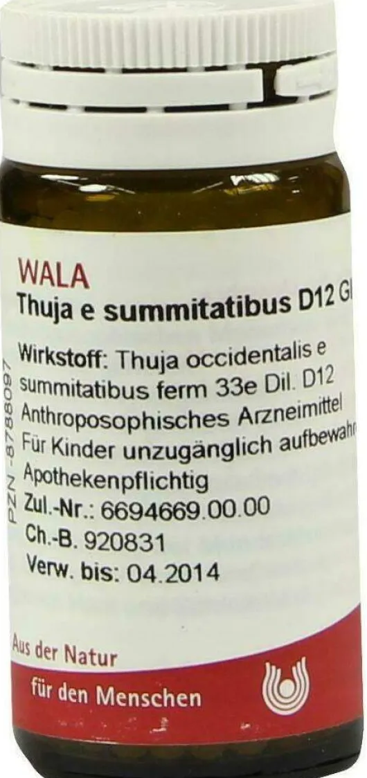 Wala Thuja E Summitatibus D12 20 G Globuli