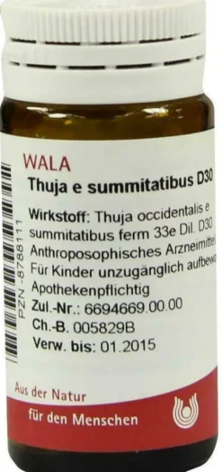 Wala Thuja E Summitatibus D30 20 G Globuli