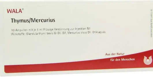 Wala Thymus Mercurius 10 X 1 ml Ampullen