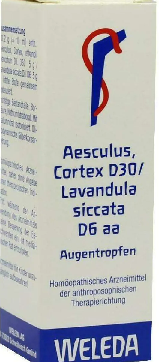 Weleda Aesculus, Cortex D30 Lavandula Siccata D6 Aa 10 Ml...