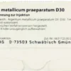 Weleda Argentum Metallicum Praeparatum D 30 8 Ampullen