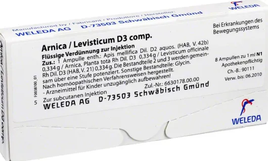 Weleda Arnica Levisticum D 3 Comp. 8 Ampullen