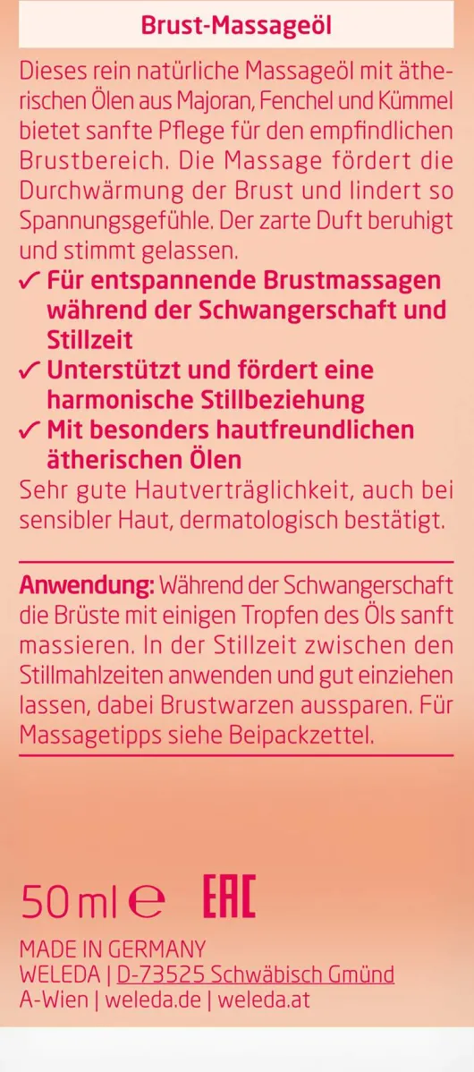 Weleda Brust-Massageöl 50 ml