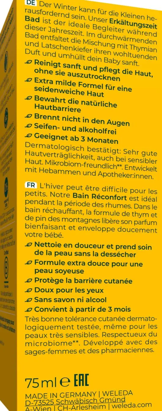 Weleda Calendula Erkältungszeit Bad