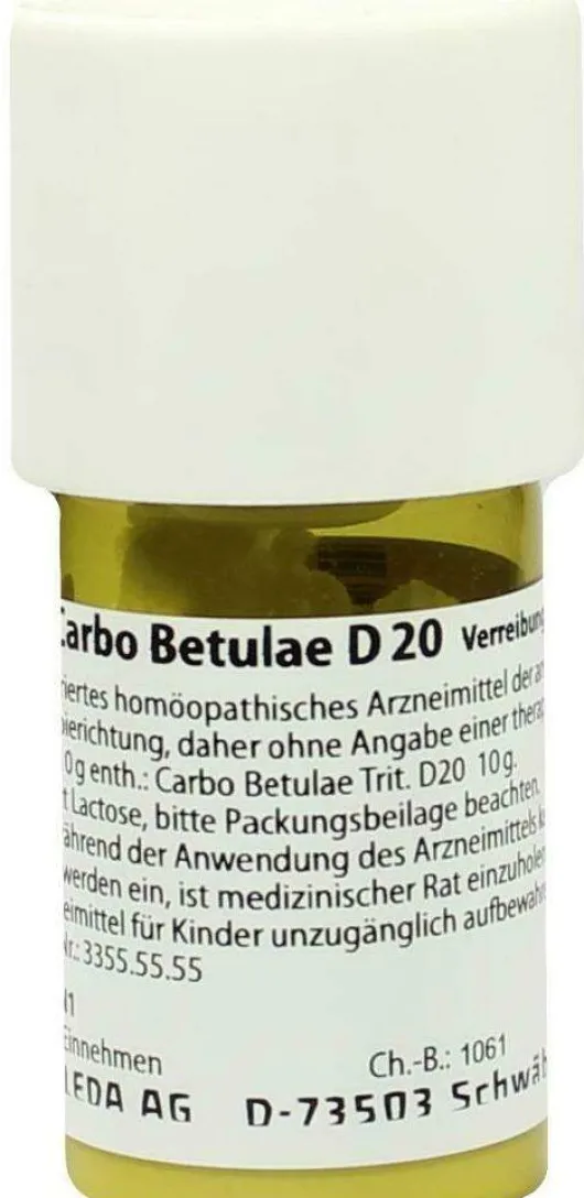 Weleda Carbo Betulae D20 20 G Trituration