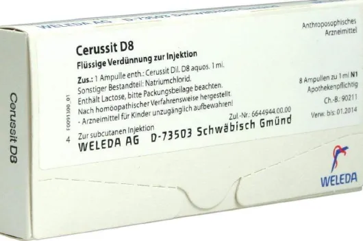 Weleda Cerussit D8 8 X 1 ml Ampullen