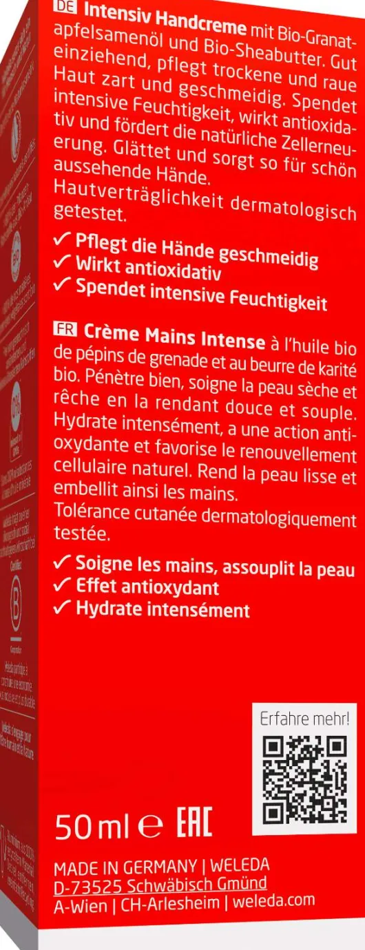 Weleda Granatapfel Intensiv Handcreme 50 ml