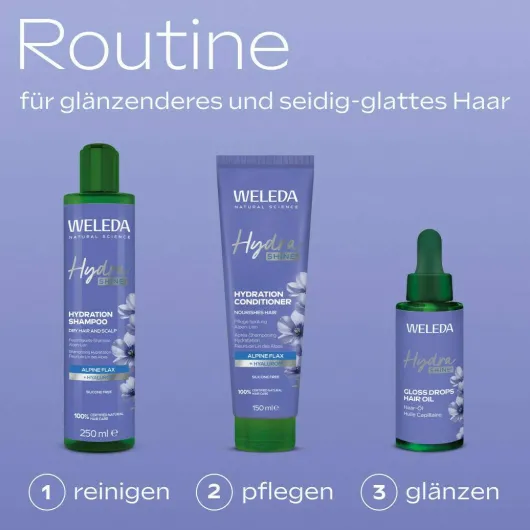 Weleda Hydrashine Feuchtigkeits-Shampoo Alpen-Lein