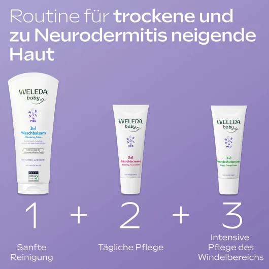 Weleda 3 in 1 Waschbalsam weiße Malve 200 ml