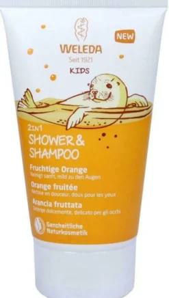 Weleda Kids 2 in 1 Shower & Shampoo Fruchtige Orange 150 ml