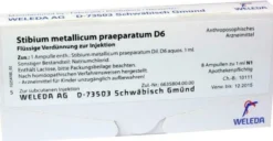 Weleda Stibium Metallicum Praeparatum D6 8 X 1 ml