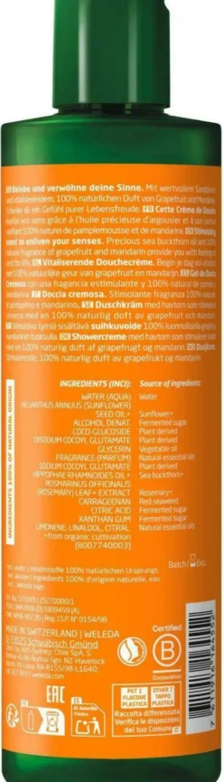 Weleda Vitality Shower Cream Sanddorn 400 ml