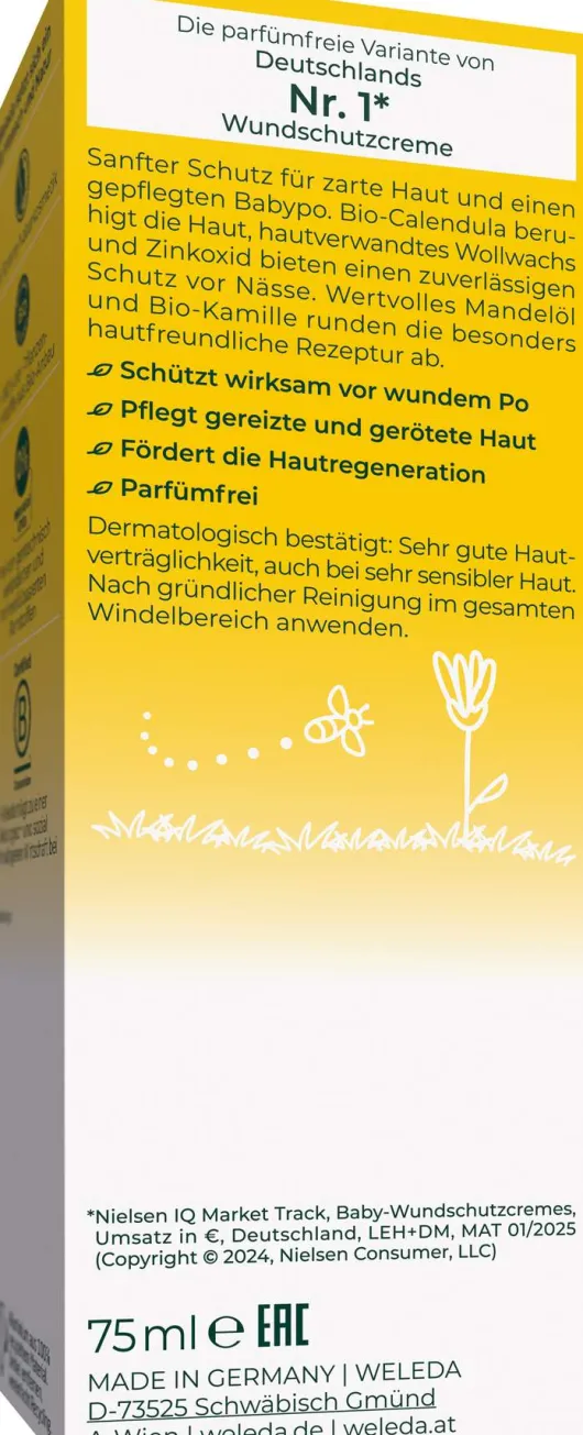 Weleda Wundschutzcreme Parfümfrei Calendula 75 ml