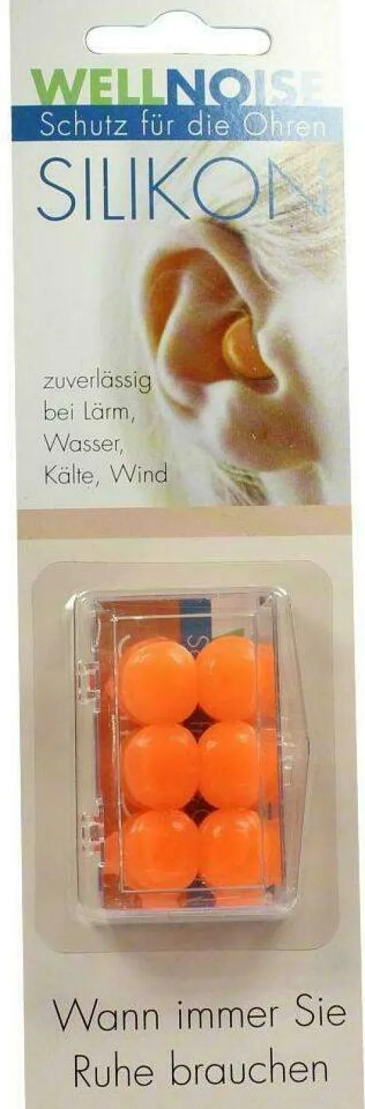 Wellnoise Ohrenstopfen Orange Blister 3 X 2 Stück