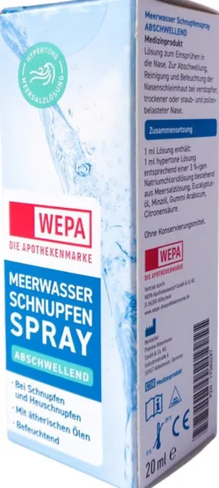 WEPA Meerwasser Schnupfenspray Abschwellend 20 ml