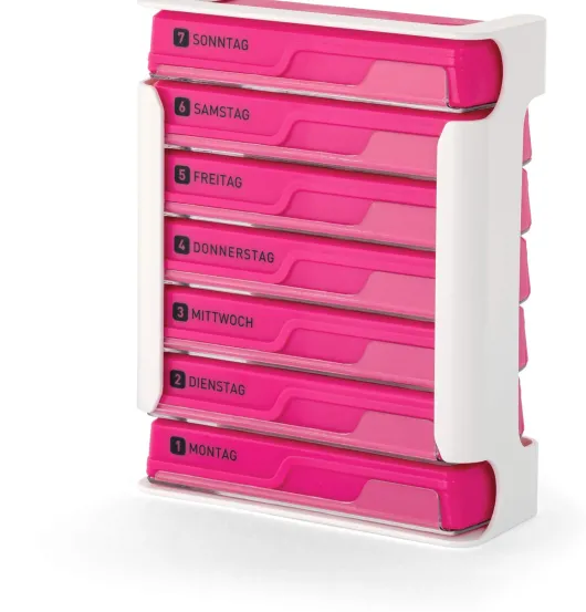WEPA 7 Tage Compact Wochenmagazin weiß-pink