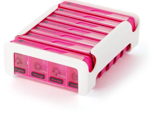 WEPA 7 Tage Compact Wochenmagazin weiß-pink