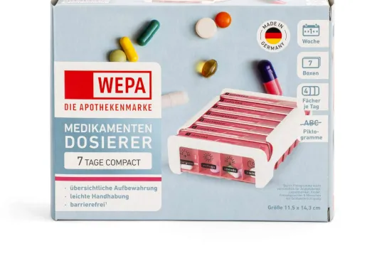 WEPA 7 Tage Compact Wochenmagazin weiß-pink