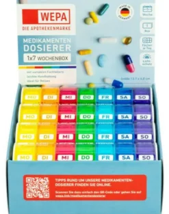 WEPA 1x7 Wochenbox Uv-Schutz+ Regenbogen