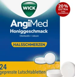 WICK AngiMed Honiggeschmack 24 Lutschtabletten