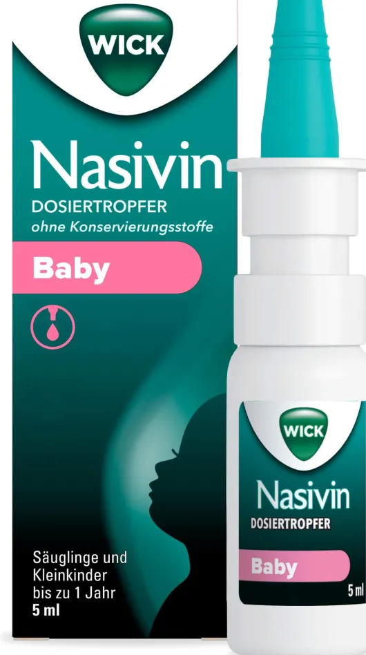 WICK Nasivin Dosiertropfer Baby ohne Konservierungsstoffe 5 ml