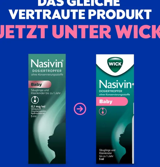WICK Nasivin Dosiertropfer Baby ohne Konservierungsstoffe 5 ml