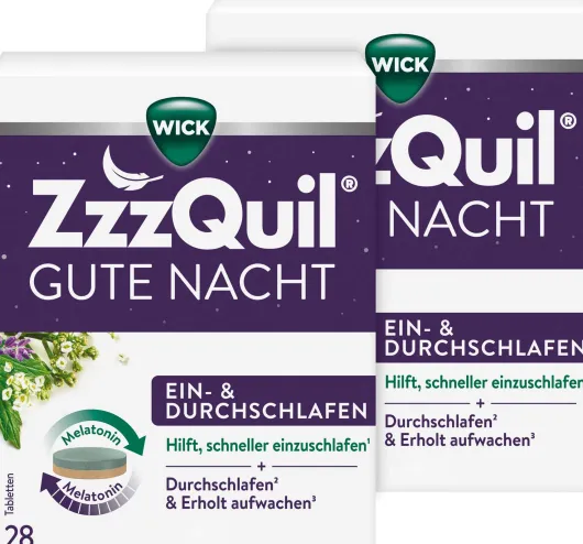 Wick ZzzQuil Gute Nacht Ein- und Durchschlafen 2 x 28 Tabletten