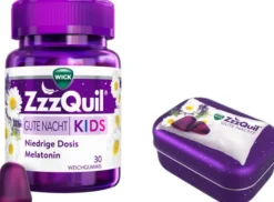 Wick ZzzQuil Kids 30 Weichgummis + gratis Wick ZzzQuil Reise-Dose 1 Stück