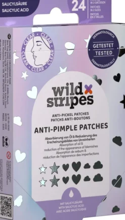 Wild Stripes Anti-Pickel Patches Holo Clear 24 Stück