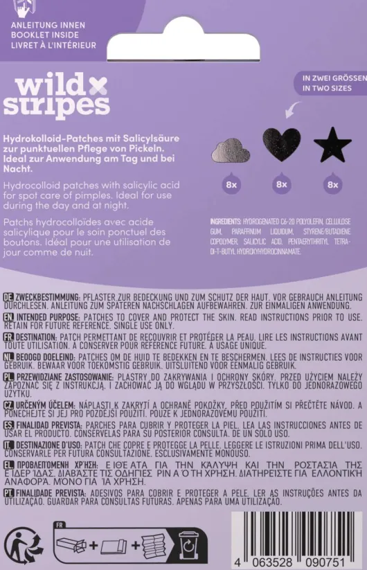 Wild Stripes Anti-Pickel Patches Holo Clear 24 Stück