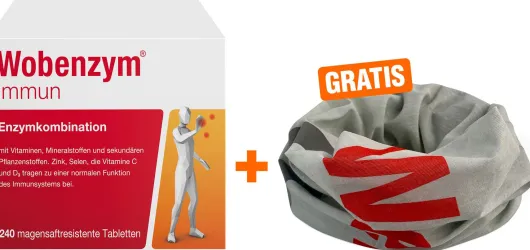 Wobenzym immun 240 Tabletten + gratis Schlauchschal