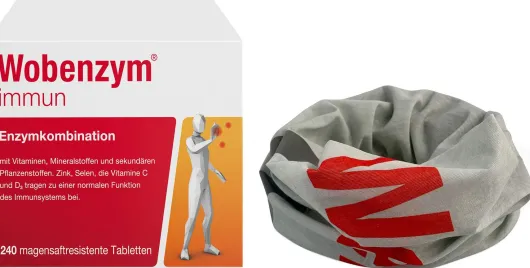 Wobenzym immun 240 Tabletten + gratis Schlauchschal