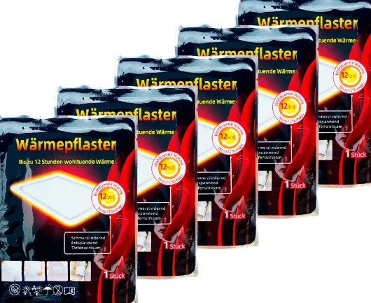 Wärmepflaster mit 12h Wärme 5er Set, 13 x 10 cm