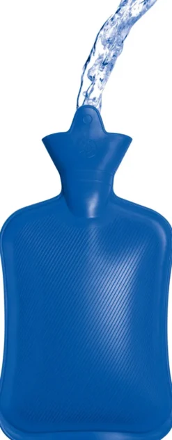 Wärmflasche 2 Liter, blau