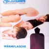 Wärmflasche 1,5 L Mit Flauschbezug Bordeaux 1 Stück