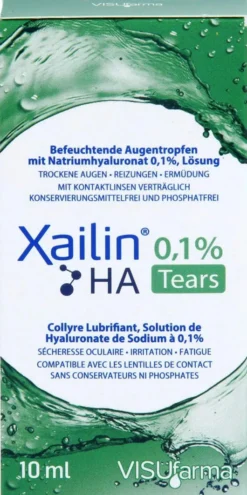 Xailin Tears 0,1% Ha Augentropfen 10 ml