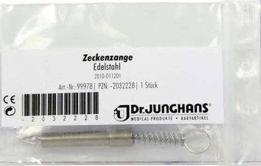 Zeckenzange Edelstahl Rostfrei 1 Stück