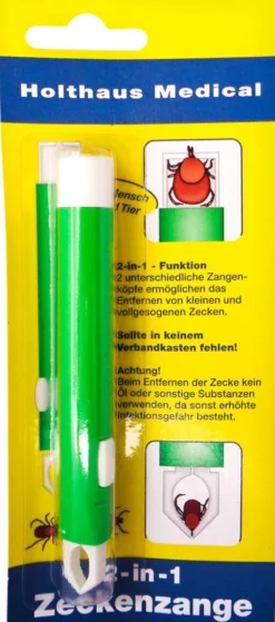 Zeckenzange Mit 2 Zangenköpfen