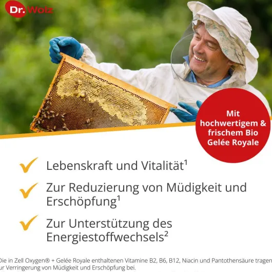 Zell Oxygen + Gelee Royale 600 mg 14 X 20 ml Trinkampullen